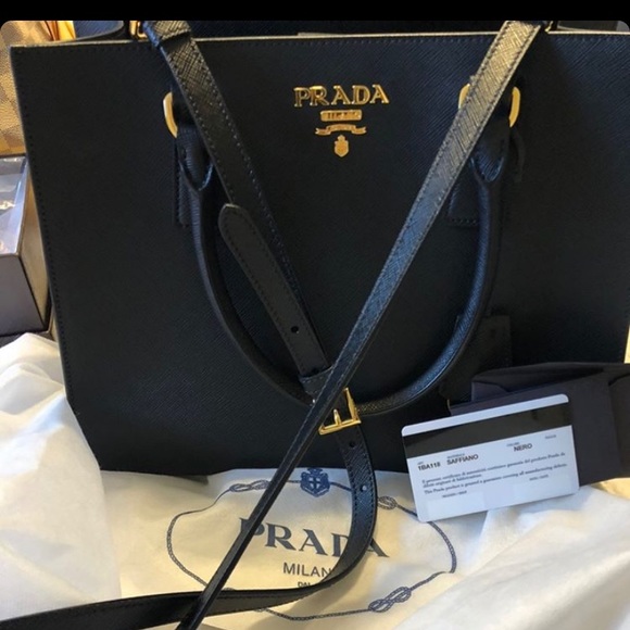 SOLD Prada Nero Saffiano Lux Black New Condition - Picture 6 of 16